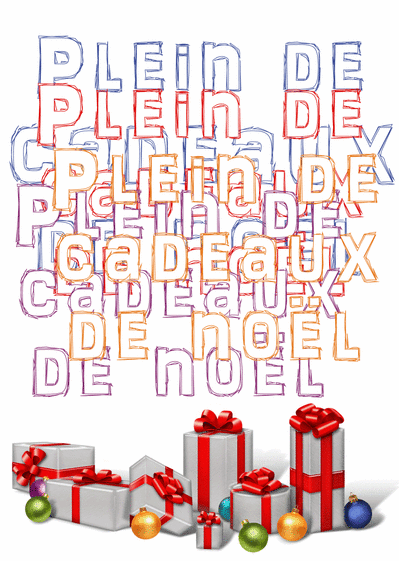 Plein de cadeaux de No&euml;l